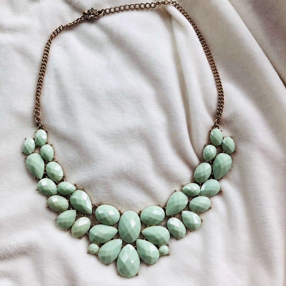 Mint Green Statement Necklace